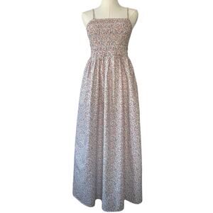 Old Navy Floral Midi Dress - Pink and White